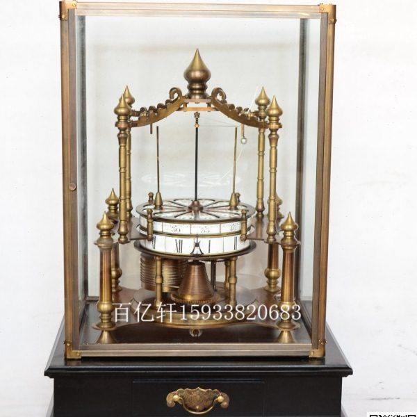 绕球座钟玻璃罩趣味台钟黄铜材质动态摆钟欧式仿古董国外台钟复刻,家居饰品,座钟,淘宝优惠券,粉丝福利购,淘宝优惠卷