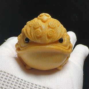 如意眉竹雕文玩手把件男女文玩龙B血金丝竹实心竹玉竹摆件金蟾呱