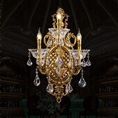 欧式 墙壁灯头壁灯客厅大尺寸别墅水晶全铜澳米大厅餐厅卧室3