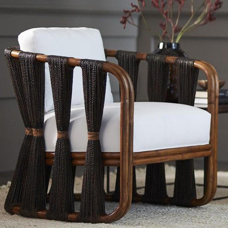 户外沙发防水防晒单人藤编椅室外庭院民宿酒店休闲小茶几组合家具