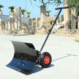 环卫工用道路清雪铲 加厚型轮式人工除雪铲 小区积雪清理工具