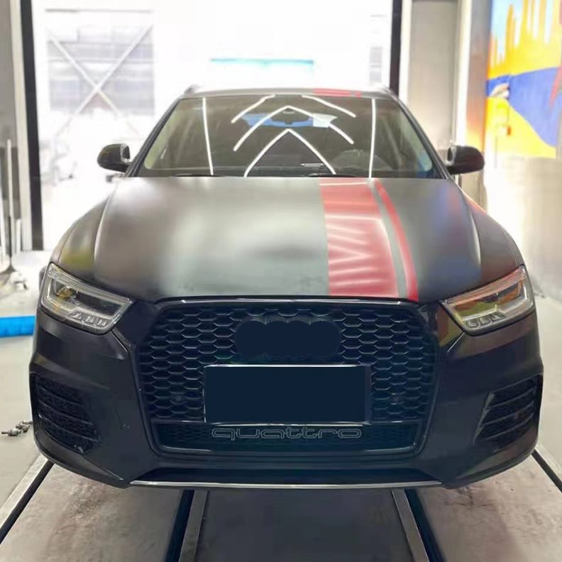 于奥 迪Q323窝新款四驱Q 中网改装13格栅RS3Q3S3Q适用中网-升级蜂