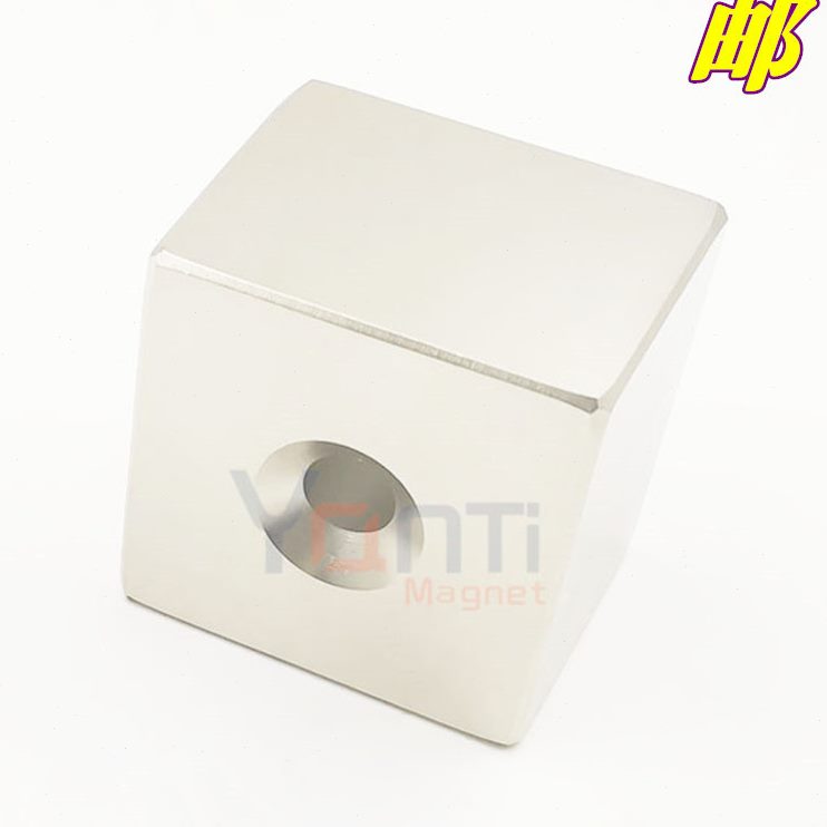 钕铁2N强力磁铁带x永度xmm强5硼孔方形铁磁铁石磁吸40强磁50高50