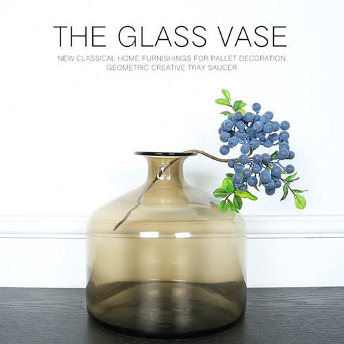 玻璃瓶花瓶创意插花水培现代桌面玄关客厅新房样板房展示柜工艺品