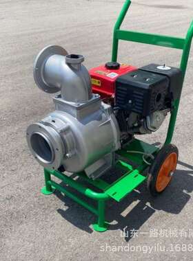 190F汽油推车式6寸自吸泵 免加引水市政防汛排水泵 农田浇灌水泵