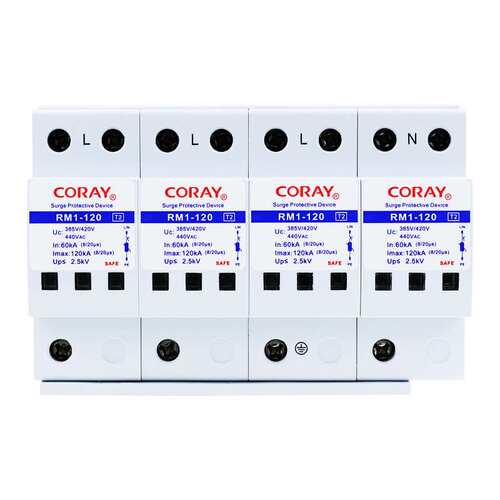 易科雷380V电源防雷器 80KA120KA200KA一级总电源浪涌保护器440V