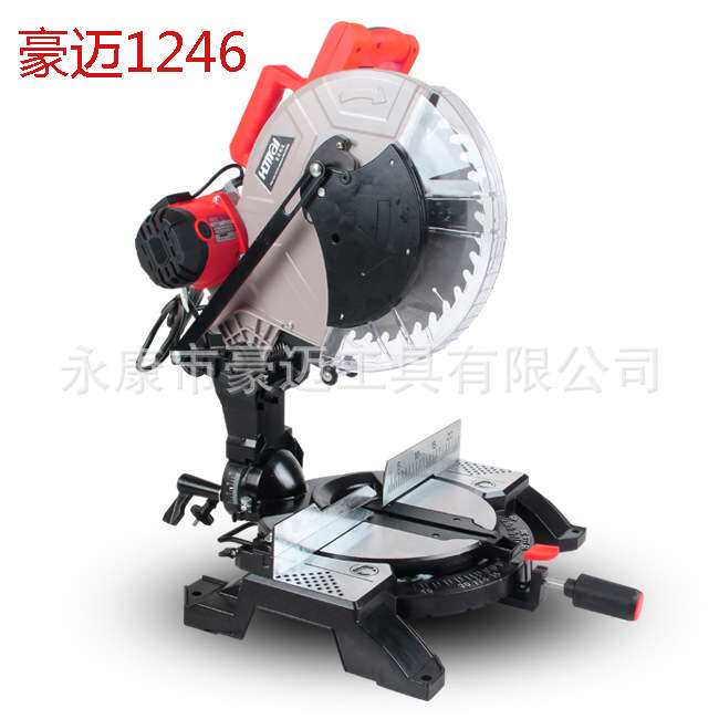 豪迈HM1246 12寸齿轮式锯铝机斜切锯切割机及所有零配件厂家直供