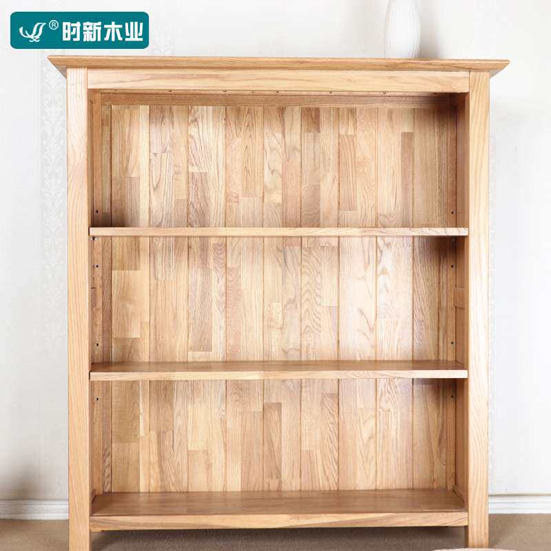 厂家直销书橱进口白橡木家具北欧简约书架书房家具小书柜