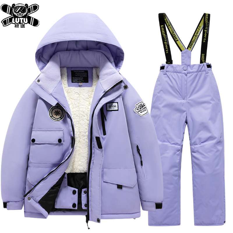 儿童滑雪服套装男女童亲子款中大童宝宝东北雪乡旅游滑雪装备全套