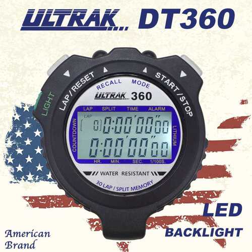 电子秒表DT360定尔志ULTRAK奥赛克30道2排显示计时器田径训练