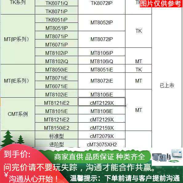 威纶通 10.1寸屏系列基础型cMT1107X 进阶型cMT3105X工业操控屏有