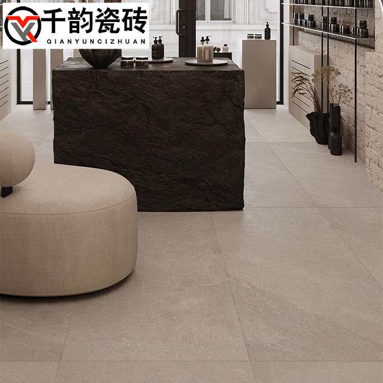 砂岩瓷砖室内客餐厅防滑地砖60x120连锁餐饮民宿卫生间墙砖仿古砖