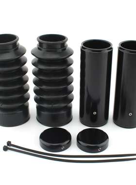 J2 适用哈雷戴维森改装前叉减震套筒黑色前避震装饰罩 18-24年