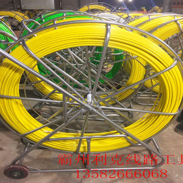 玻璃钢穿孔器直径11加强内芯标准直径黄色带米标牵引机自动穿缆器