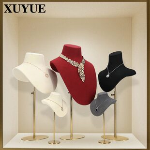 珠宝展示道具超陈列迁旭跃高档脖子橱窗项链人像项链展示架模特架