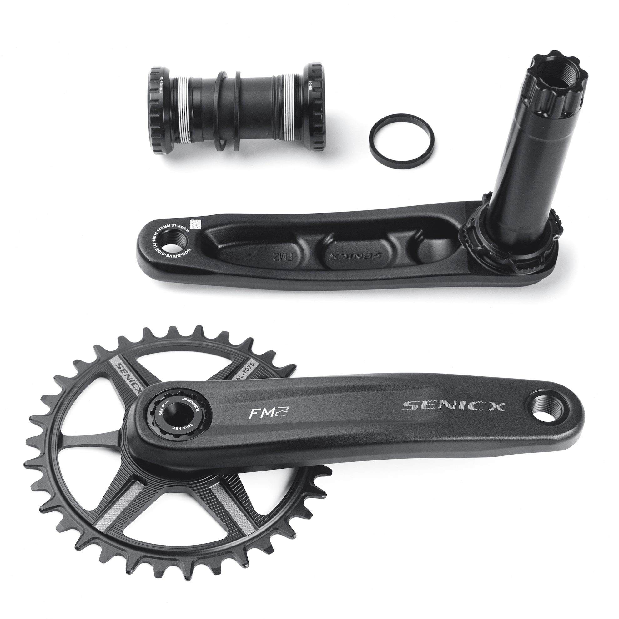 驭勇一体化牙盘单曲柄SE中轴直中改装盘装轻IC空量N铝合金X山地车