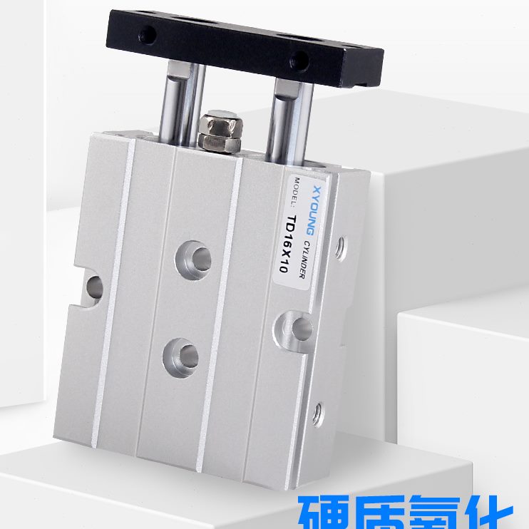 双2T气缸D3T2双气D350轴挡板-可活塞5SD立带2双杆气缸型X30TXD3X7