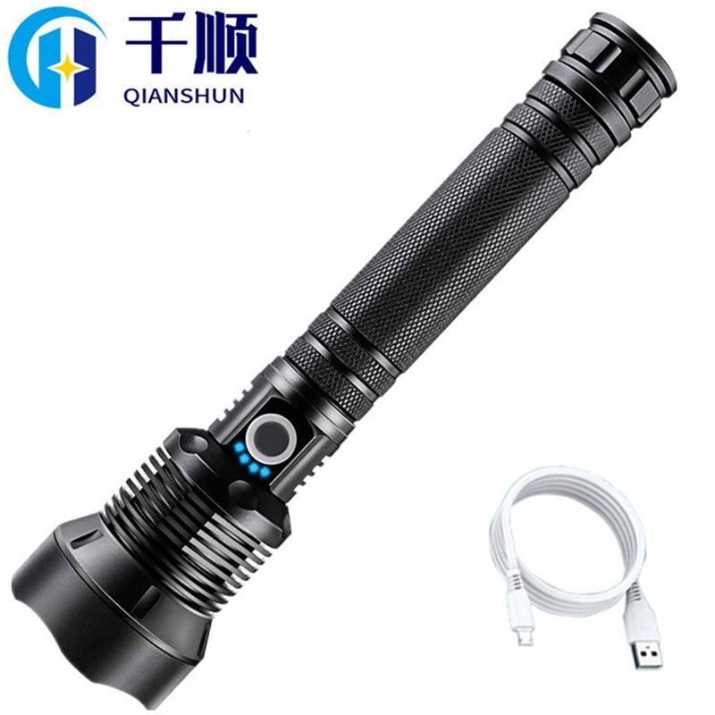 P70强光手电筒可充电超亮5000多功能氙气灯1000w户X外26650