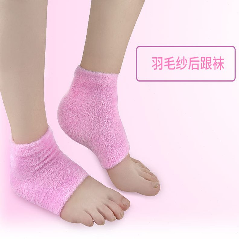 防裂护脚套痛跟脚后跟干裂男女凝胶跟保护套保暖脚袜套保湿足跟后