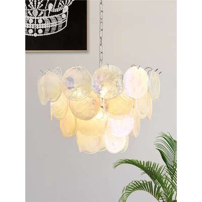 法式复古奶油风客厅吊灯Murano设计师款中古餐厅氛围感主卧室灯具