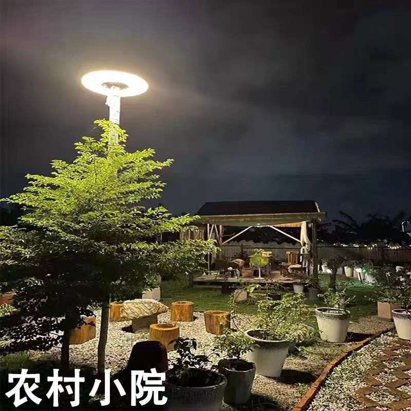 新人体感应花园太阳能灯飞碟景观路灯别墅照明灯新农村太阳能庭院