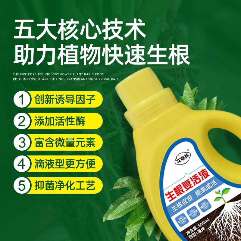 花木营养液复活液幸福树发财树黄叶三角梅不开花植物强力生根X