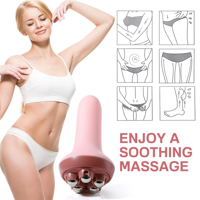 360 Rotate Massage Roller Relax Muscle body face滚轮按摩器珠