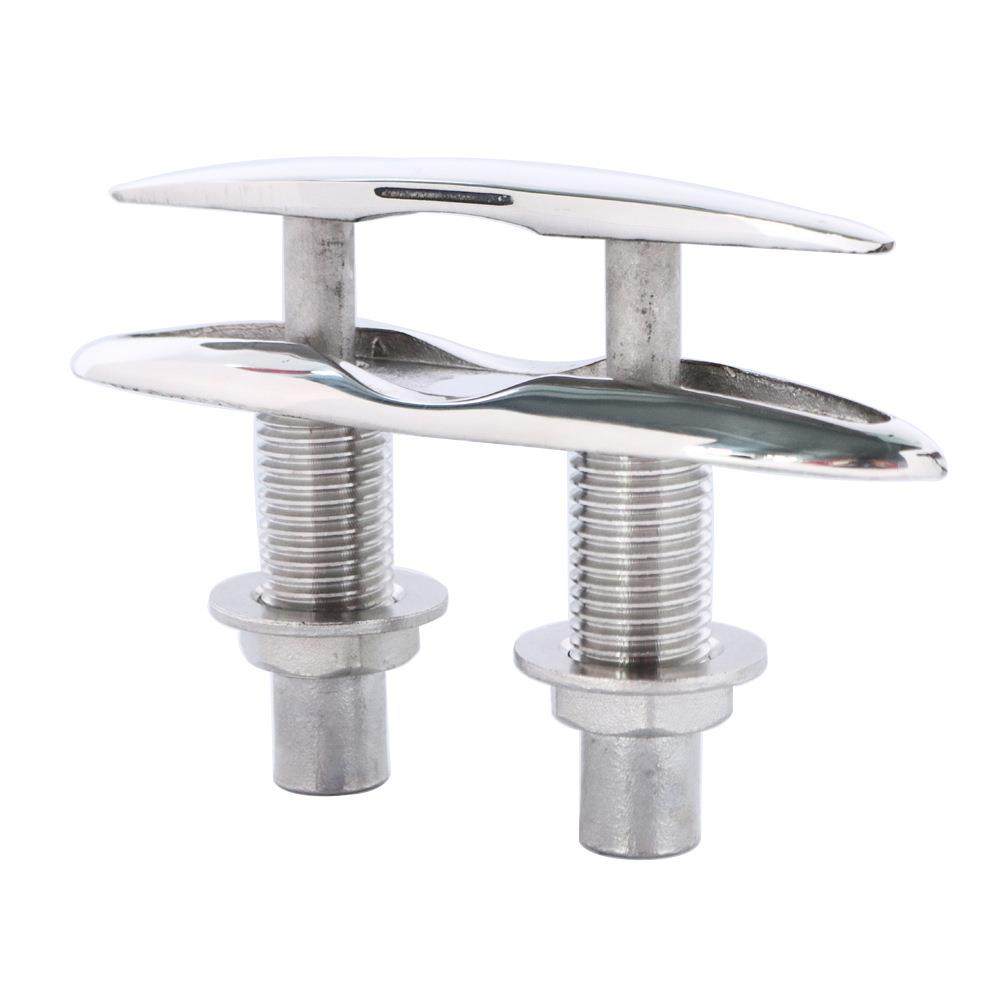 不锈钢316提拉索栓伸拉式折叠索栓 船用五金游艇配件羊角隐形索栓