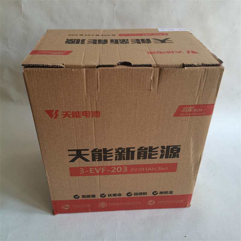 电动四轮轿车叉车清洁车观光车用天能新能源3-EVF-203AH蓄电池