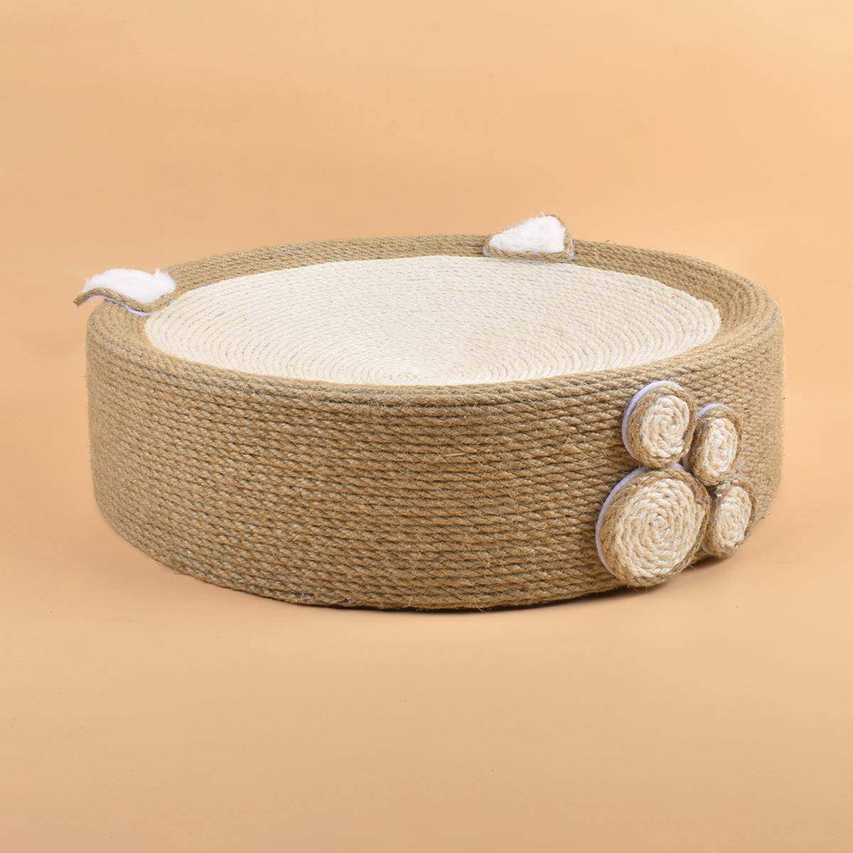 猫抓板窝剑麻耐磨不掉屑圆形猫抓盆猫窝可爱大号猫咪磨爪猫抓板