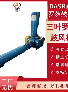 三叶罗茨鼓风机DASR100主机水产养殖 污水处理脱硫脱硝罗茨鼓风机