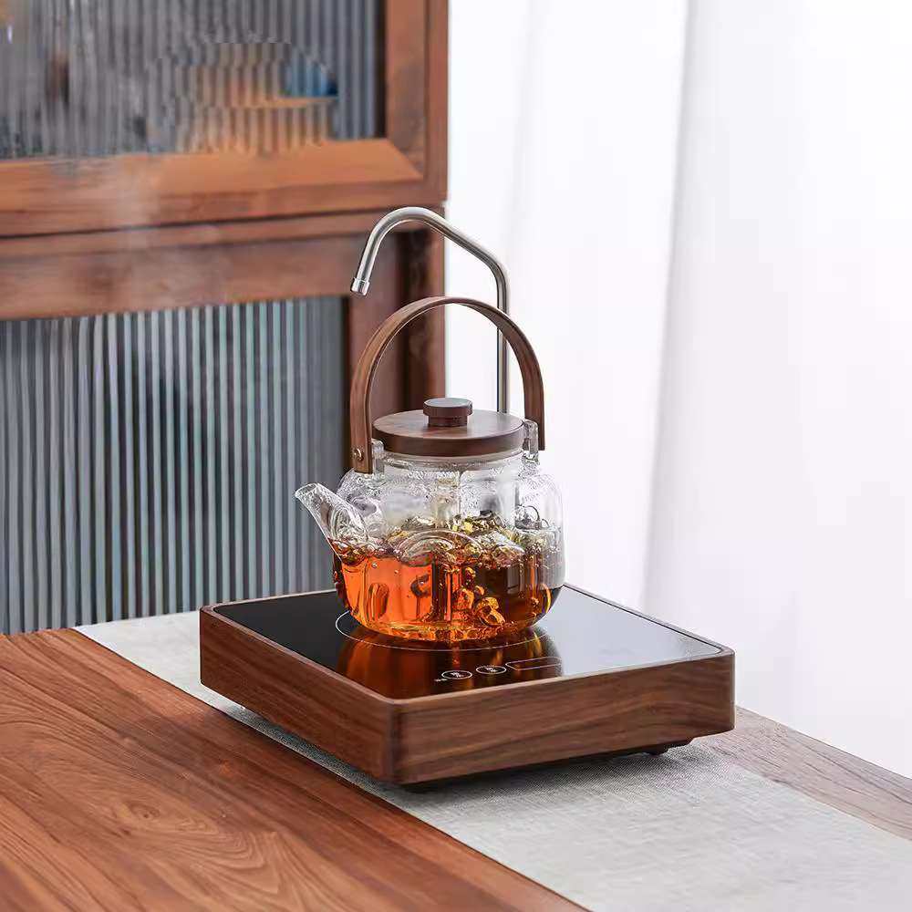 煮茶器 全自动一体式上水小型家用烧水壶耐热玻璃 电陶炉套装