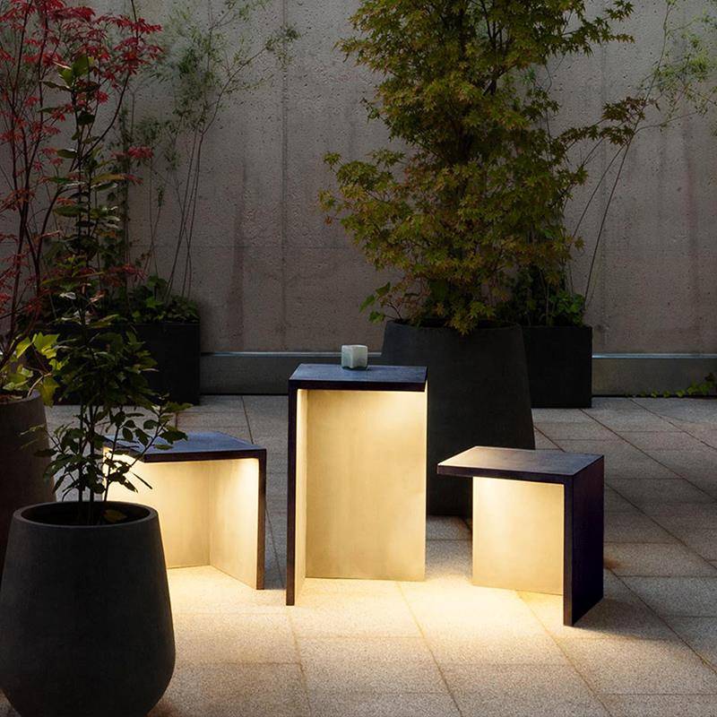 现代花园露台防水吧台桌椅灯户外庭院灯别墅景观室外太阳能草坪灯