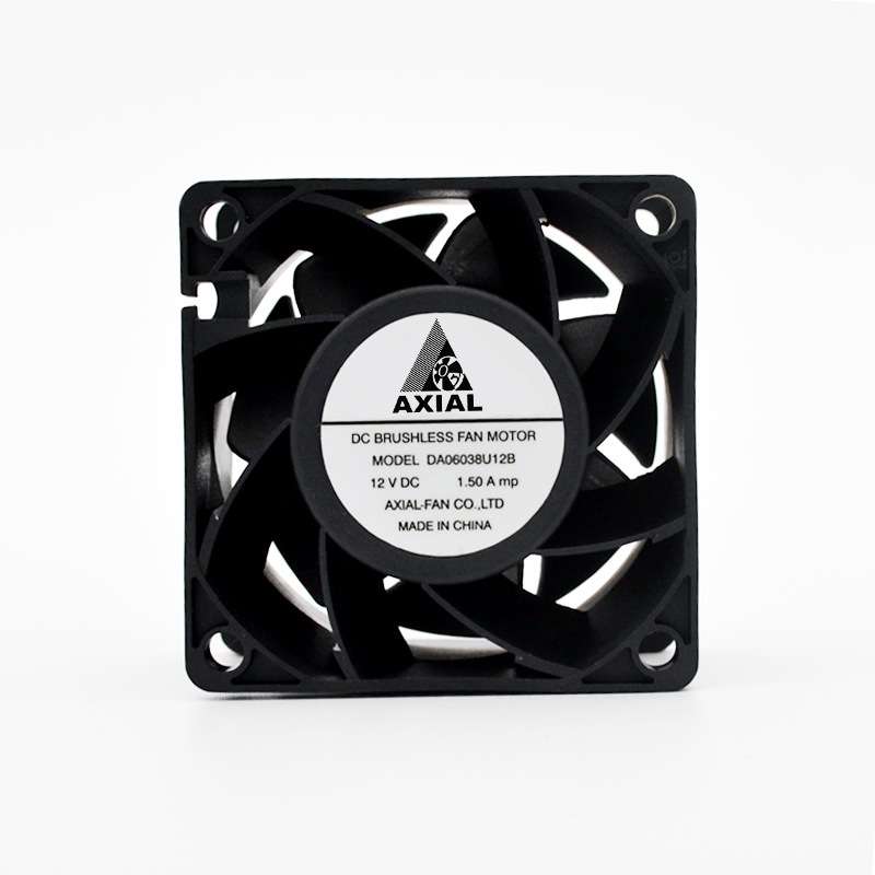 Axial12v24v6038直流增压散热风扇可替Nidec60x60x38mm双滚珠风扇