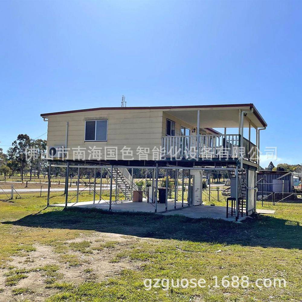 轻钢重钢别墅国色钢结构房屋轻钢别墅集成房屋移动房屋出口