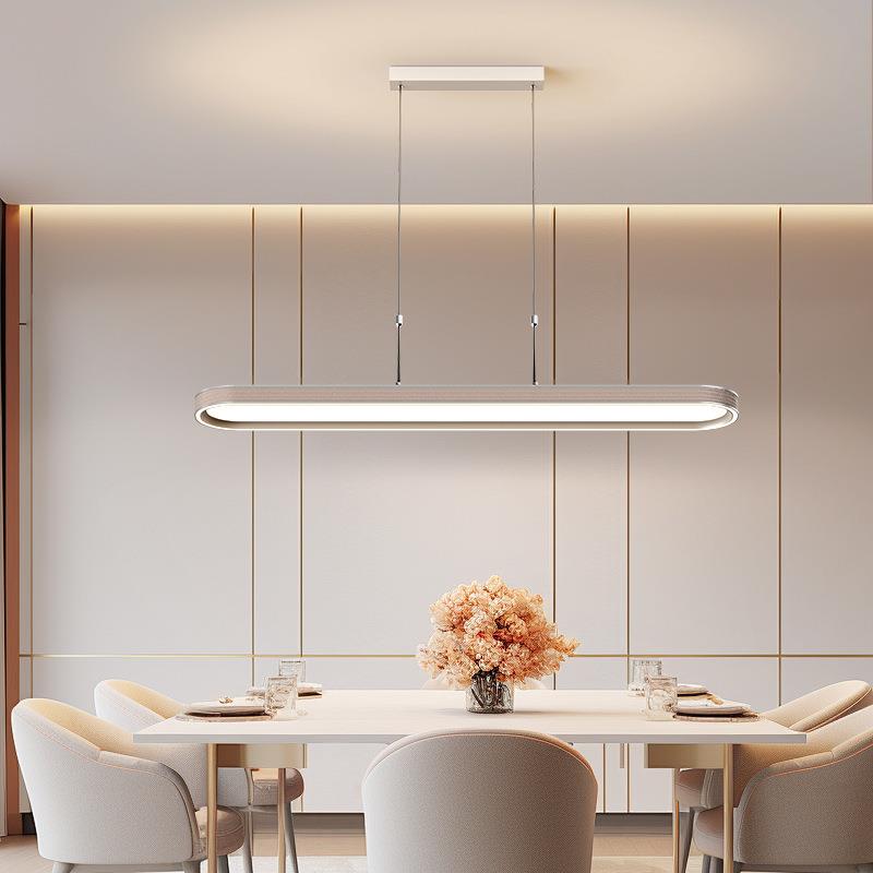 全光谱2024年新款餐厅吊灯餐桌吧台灯具现代简约极简风长条氛围灯