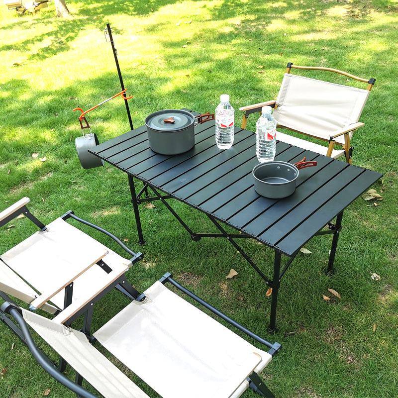 户外装备便携式折叠桌子摆摊地摊桌台子野营烧烤简易车载蛋卷桌椅