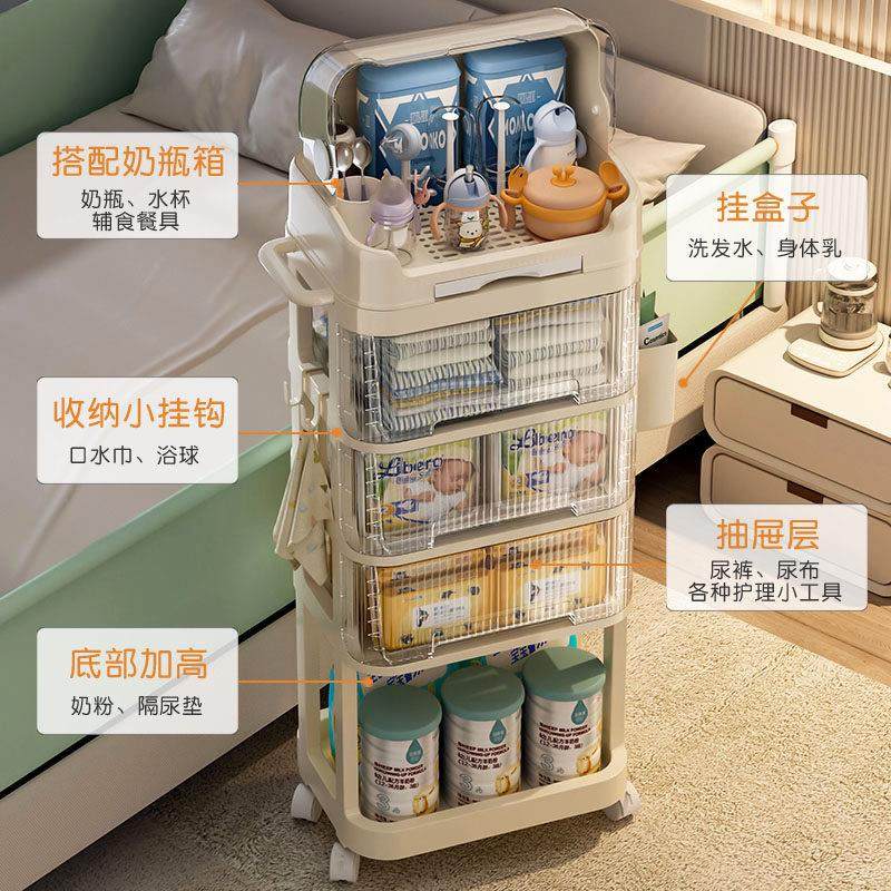 婴儿用品置物架移动小推车放宝宝奶瓶餐具沥水防尘收纳盒储物箱柜,3C数码配件,USB多功能数码宝,淘宝优惠券,粉丝福利购,淘宝优惠卷