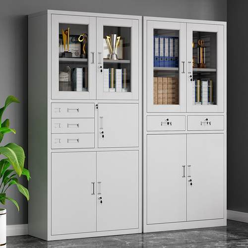 财务凭证柜铁皮柜文件柜办公室资料柜档案收纳带锁矮柜储物柜靠墙