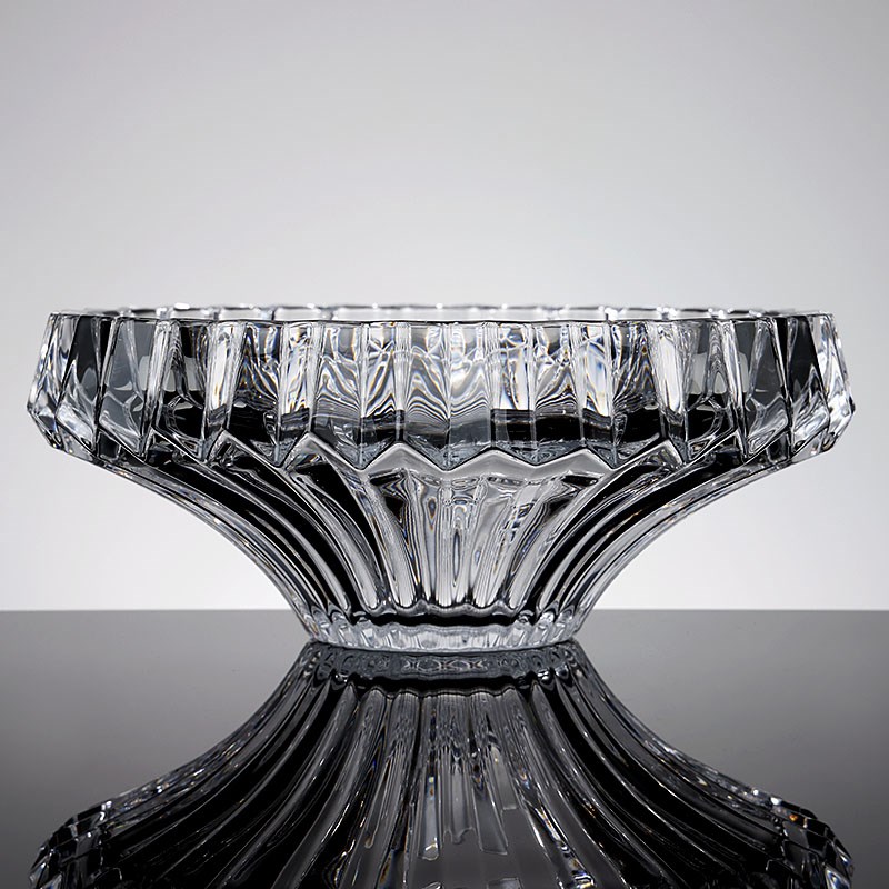 欧式创意水果盘水晶玻璃加厚奢华家用客厅酒店摆放干果糖水果盆