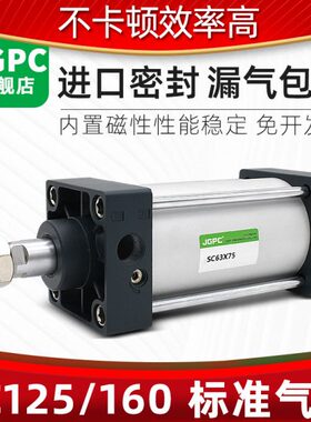 标准1605推方SSCX8000XX1X95力0250X712X10/大型气动25气缸小型