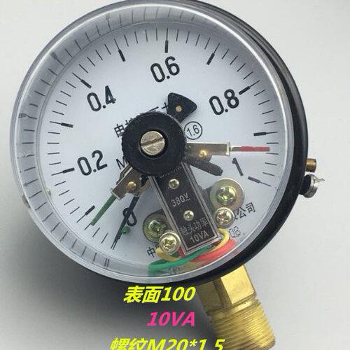 YX-100电接点压力表YX100-0.1MPA 0.25 0.4 0.6 1.6  10VA雷尔达