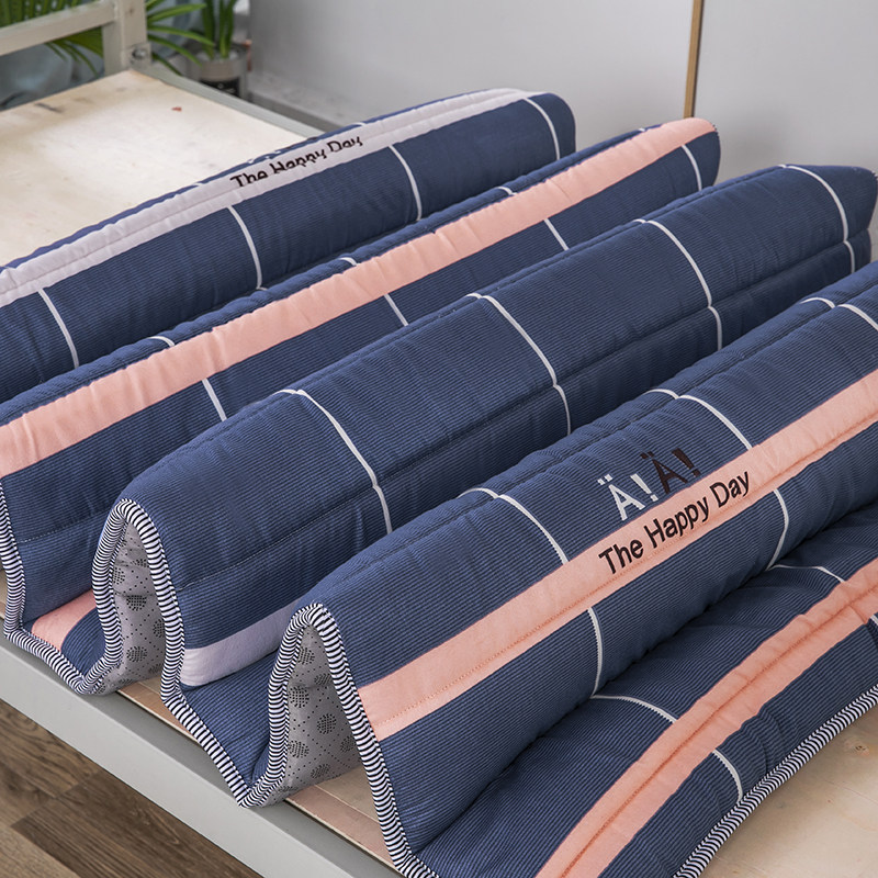 0.9m学生床垫宿舍吸湿加厚折叠单人1.2m榻榻米法兰V绒经济床褥防