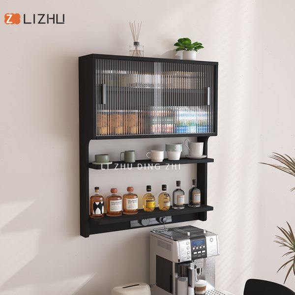 北欧简约悬浮柜壁挂餐边柜餐桌一体家用小户型吊柜挂墙储物柜定制,住宅家具,吊柜/壁柜,淘宝优惠券,粉丝福利购,淘宝优惠卷