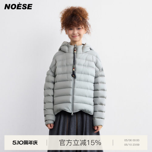 休闲连帽棉服经典宽松排骨羽绒服