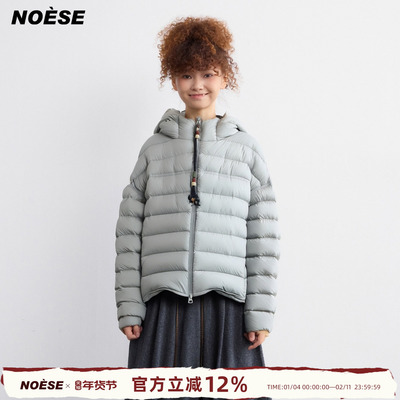 休闲连帽棉服经典宽松排骨羽绒服