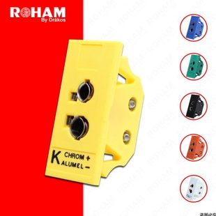 K型热电偶插头插座面板温度连接器SPJ/UPJ-K/J/T/E/N/R/S/U/B-F