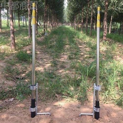 鸟杆抄网杆伸缩杆支网撑伸缩杆撑网杆6米定位地插海竿炮台支架杆