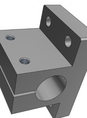 侧面底座 铝合金  45钢 光轴底座用支架 侧面安装CLTB CLTM
