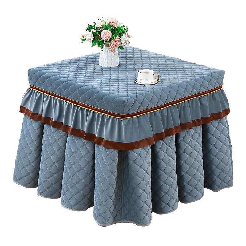 正方形烤火罩加j厚夹棉桌布电取暖火炉桌罩家用厚电炉套长方形冬